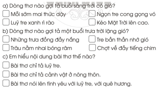 Vở bài tập Tiếng Việt lớp 2 Tập 2 trang 35, 36, 37, 38, 39 Bài 27: Ôn tập giữa học kì 2