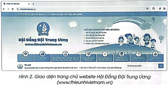 Vở bài tập Tin học lớp 5 Bài 1: Tìm thông tin trên website | Cánh diều