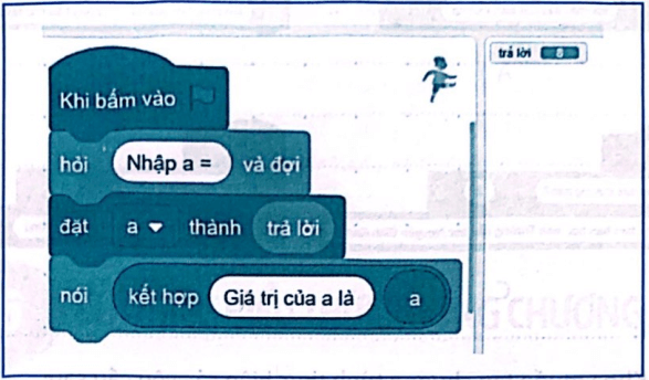 Vở bài tập Tin học lớp 5 Kết nối tri thức Bài 14: Sử dụng biến trong chương trình