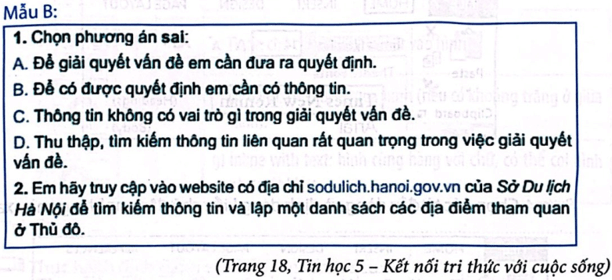 Vở bài tập Tin học lớp 5 Kết nối tri thức Bài 6: Định dạng kí tự và bố trí hình ảnh trong văn bản