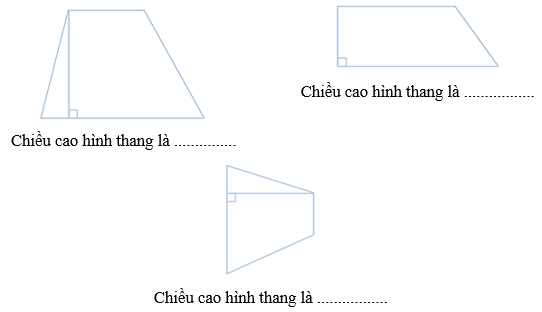 Vở bài tập Toán lớp 5 Bài 52: Hình thang | Cánh diều