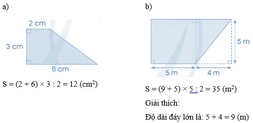 Vở bài tập Toán lớp 5 Bài 53: Diện tích hình thang | Cánh diều