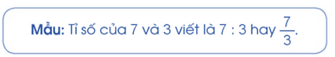 Vở bài tập Toán lớp 5 Bài 6: Giới thiệu về tỉ số | Cánh diều