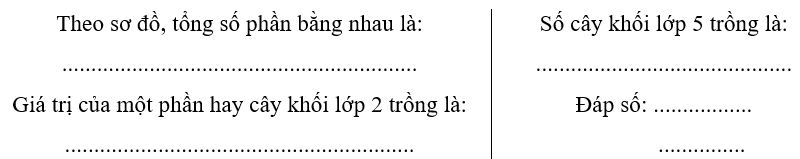 Vở bài tập Toán lớp 5 Chân trời sáng tạo Bài 10: Tìm hai số khi biết tổng và tỉ số của hai số đó