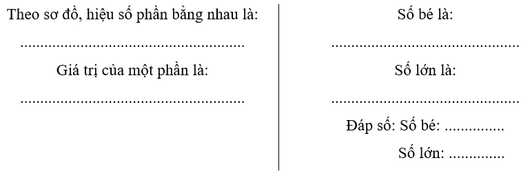 Vở bài tập Toán lớp 5 Chân trời sáng tạo Bài 11: Tìm hai số khi biết hiệu và tỉ số của hai số đó