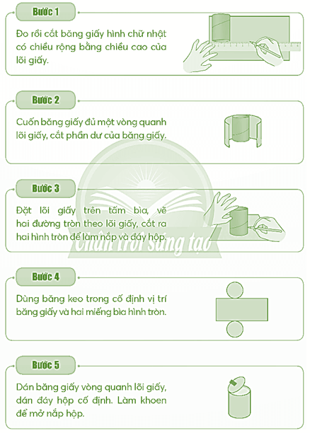 Vở bài tập Toán lớp 5 Bài 67: Hình trụ | Chân trời sáng tạo