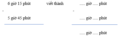 Vở bài tập Toán lớp 5 Chân trời sáng tạo Bài 79: Trừ số đo thời gian