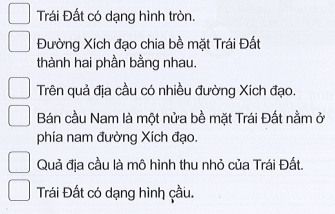 Vở bài tập Tự nhiên xã hội lớp 3 trang 68, 69 Bài 21: Hình dạng Trái Đất. Các đới khí hậu | Cánh diều