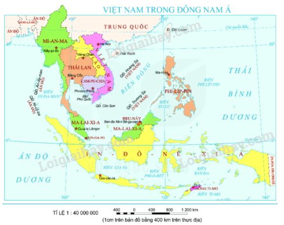 Dựa vào bản đồ ở trang 101, cho biết phần đất liền của nước ta tiếp giáp với biển