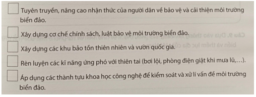 Điền chữ Đ trước câu trả  lời đúng và chữ S trước câu trả lời sai