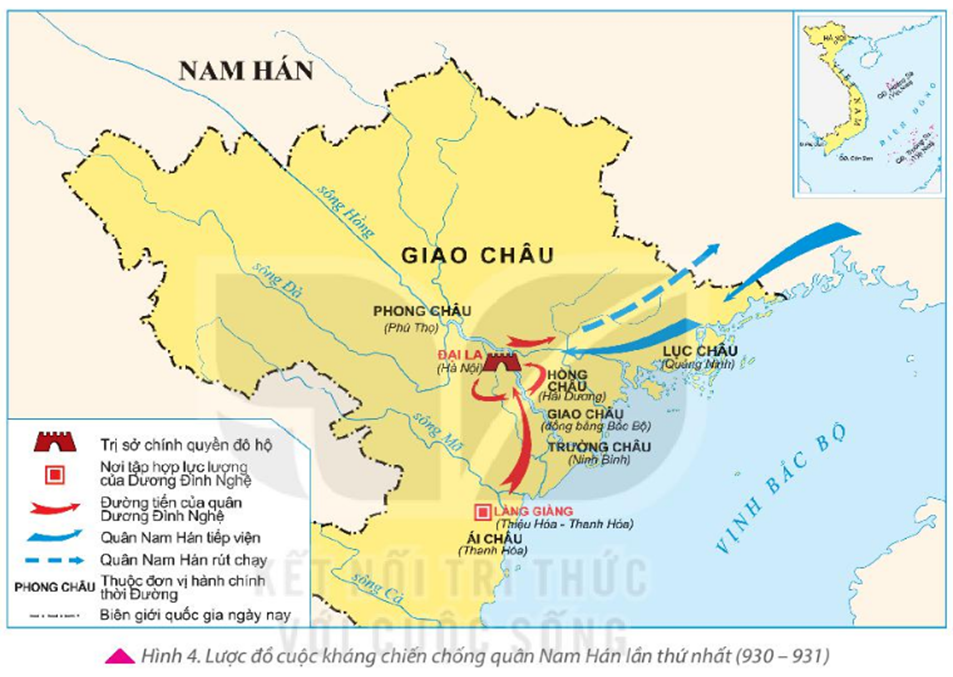 Dựa vào lược đồ dưới đây và kiến thức đã học, em hãy viết đoạn văn ngắn trình bày những thông tin