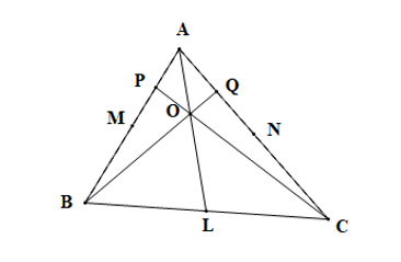 Trên tam giác ABC, điểm M là trung điểm AB, điểm N là trung điểm AC, điểm P là trung điểm AM