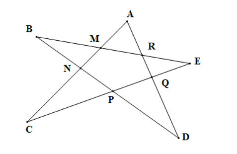 Cho năm điểm A, B, C, D, E biết rằng: Không có ba điểm nào thẳng hàng