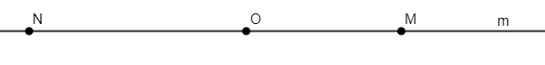 Cho điểm M trên tia Om sao cho OM = 5 cm. Gọi N là điểm trên tia đối