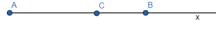 Cho điểm C nằm trên tia Ax, điểm B nằm trên tia Cx. Biết rằng ba điểm