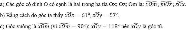 Quan sát hình vẽ bên và trả lời câu hỏi: