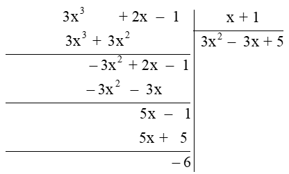 Thực hiện phép tính chia đa thức A : B, biết a) A = 3 – 4x^2 + 2x^3; B = x – 2