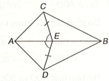 Cho năm điểm A, B, C, D, E thỏa mãn EC = ED và góc AEC = góc AED như hình vẽ dưới đây