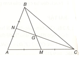 Cho tam giác ABC có các đường trung tuyến BM và CN cắt nhau tại G