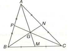 Kí hiệu SABC là diện tích tam giác ABC. Gọi G là trọng tâm của tam giác ABC