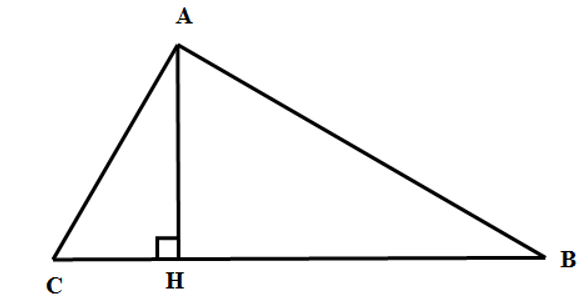 Cho tam giác ABC có đường cao AH. Khi đó