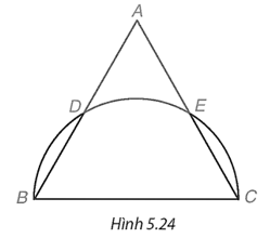 Cho tam giác đều ABC có AB = 2.căn bậc hai 3. Nửa đường tròn đường kính BC cắt hai cạnh AB